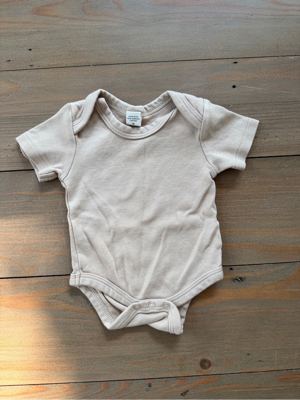 Colored Organics 100% Organic Cotton Short-Sleeve Bodysuit - Newborn